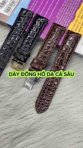 [FREESHIPMAX] Dây Đồng Hồ Da Cá Sấu Thật Gắn Chốt Thông Minh Dễ Dàng Tháo Lắp Khóa Kim Cao Cấp Songhan Leather Bảo Hành 6 tháng Songhan Leather