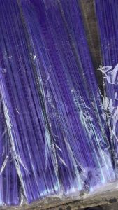 โบว์ริบบิ้น โบว์รูด ริบบิ้นกึ่งสำเร็จรูป โบว์ติดของขวัญ (ยกแพ็ค 100 ชิ้น) ขนาด 50 มม.สีม่วง