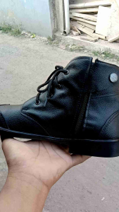 Sepatu Pentofel Pdh Zipper Pria 100% Kulit Sapi Asli