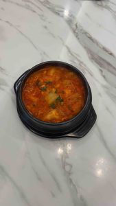 หม้อหินเกาหลี พร้อมถาด 뚝배기 หม้อดินเผา หม้อหินเกาหลี korean pot ชามหินเกาหลี