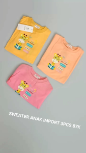 SALE! 3PCS SWEATER ANAK IMPORT PREMIUM 1-4THN