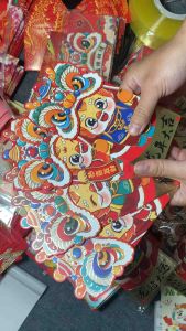 Set 4 Bao Lì Xì Đầu Lân Tết 2024 siêu đẹp Lì Xì 3D siêu hot siêu độc