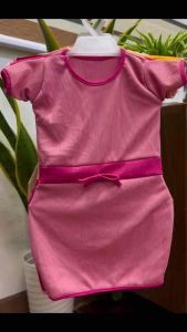 Jona Knitted Toddler Dress Colored Combi Tie For Girl 1-2 Years Old
