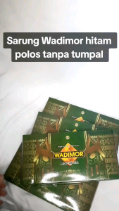 SARUNG WADIMOR HITAM POLOS TANPA TUMPAL/GARIS PRIA DEWASA SARUNG BATIK SARUNG GUS IQDAM SARUNG MURAH GRATIS ONGKIR SARUNG TRAVEL SARUNG WADIMOR PUTIH POLOS /SARUNG HITAM POLOS DAN PUTIH POLOS WADIMOR /SARUNG BATIK