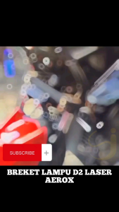 Breket Dudukan Lampu Tembak D2 Laser Aerox 155: Besi Kuat & Anti Getar