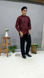 koko sultan premium baju kemko pria bahan adem kemeja koko lengan panjang