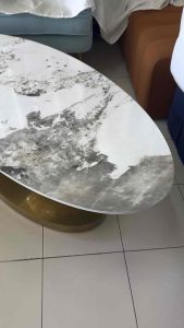 พรีออเดอร์ FairyHouse โต๊ะกลาง โต๊ะหน้าโซฟา สแตนเลส ท็อปหิน