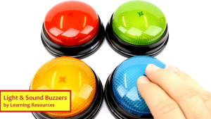 Learning Resources LIGHTS and SOUNDS Answer Buzzer Game Show and Classroom Buzzers