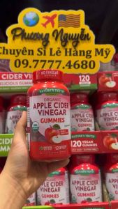 [HÀNG MỸ • ĐỦ BILL] Kẹo Dẻo Giấm Táo Giảm Cân • APPLE CIDER VINEGAR GUMMIES • NATURES TRUTH