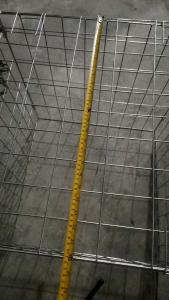 square pen size2x2x2feet for chicken and cock. collapsible cage steel materials