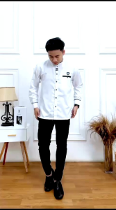 Baju Koko Pria Dewasa Lengan Panjang