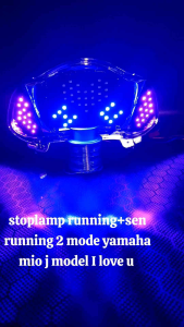 stoplamp running+sen running 2 mode untuk yamaha mio j model I LOVE U sudah pnp tinggal pasang