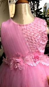 váy công chúa cho bé yêu đầm voan Kim Sa dáng dài xòe phông