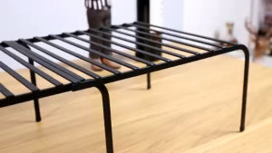 Kệ bếp thu gọn tiện lợi Sơn tĩnh điện màu đen cao cấp