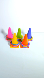 10 pcs MAINAN LEMPAR GELANG KERUCUT