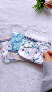 Sarung Tangan Bayi & Kaos Kaki Bayi 3 Pcs/set (12pcs) Serian Biru