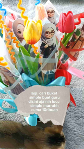 Buket Simple hari Guru /Buket Wisuda simple