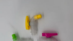 1ชิ้น ก๊อก ก๊อกบอล ก๊อกสนาม PVC ตัวใส สีแฟนซี 1/2" และ 3/4