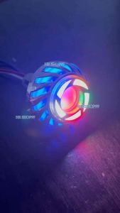 Lampu Stop Rem Projie Stoplamp Projie Rainbow Spiral Kipas 2 Inch Flash Running Dv 12v