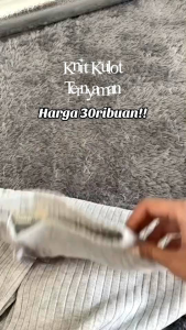 Celana Kulot Knit Kiyora Celana Panjang Highwaist