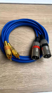 kabel jack audio rca to xlr canon male L/R sepasang