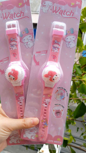 JAM TANGAN ANAK PEREMPUAN KARAKTER SANRIO MY MELODY LAMPU WARNA WARNI