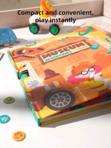 🤩 BOARD GAME 🤩 MIDEER 6-IN-1 PORTABLE BOARD GAME BOOK - MUSEUM ADVENTURES Children Educational Family Toy Boy Girl Gifts