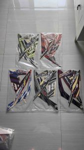STIKER STRIPING LIS LES BODY SUZUKI SATRIA FU 2012 2013 HITAM HIJAU