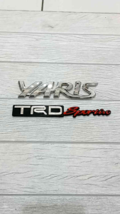 LOGO EMBLEM BAGASI TULISAN YARIS TRD SPORTIVO ORIGINAL