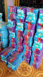 Bedong Bayi Ainun UK Jumbo Pernel Bayi Alas Tidur Bayi Perlengkapan Tidur Bayi isi 6 Pcs dan 3 Pcs