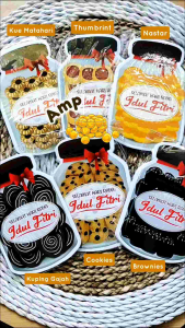 (ISI 5) Amplop Lebaran Idul Fitri 3 Dimensi Toples Kue Kering Lucu Unik Viral 2026