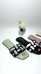 Sandal teplek wanita anyam terbaru/plat sandal korea kekinian/sendal selop wanita harian bisa cod/slip on platshoes wanita sandal cewek viral