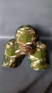 Topi Coak Tactical Loreng Sage Velbed dengan Desain Camouflage dan Jaring Belakang untuk Kegunaan Outdoor