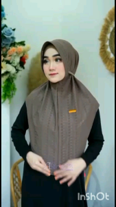 Jilbab Bergo Pet Mewah Matt Jersy LB Cubit Premium/Bergo Pet Antem Qiana