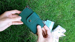 Dompet kartu wanita terbaru papirut motif kulit jeruk 5 ruang