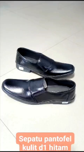SEPATU PANTOFEL KULIT PRIA/SEPATU PANTOFEL HITAM KERJA/SEPATU PANTOFEL FORMAL DINAS RESMI/SEPATU PANTOFEL ANAK LAKI LAKI UKURAN 33 34 35 36 37 38 39 40 41 42 43 44