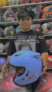 Helm Half Face GMT Original Double Visor Helm Motor SNI Murah Helmet Pria Wanita Dewasa