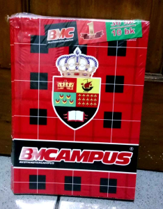 Buku tulis BMC campus isi 36 lembar dengan ketebalan kertas 75gsm