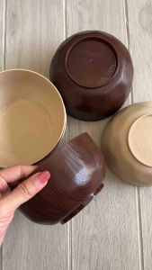 Mangkok Premium Bahan Berkualitas /Mangkok Sup/Mangkok Aestetik /NUMAN motif kayu