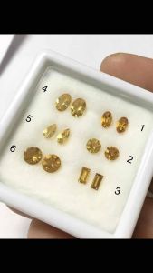 (พลอยแท้ 99 ทุกกล่อง) ซิทรินแท้ ไซส์มินิมอล  คละเชพ คละไซส์ จัดเซตคู่ต่างหู พลอยสวยคัดให้แล้วจ้า