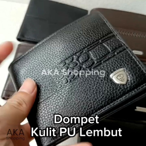 DPK PU01 | Dompet Pendek Dompet Pria Lipat Dua Kulit PU Lembut | Tidur