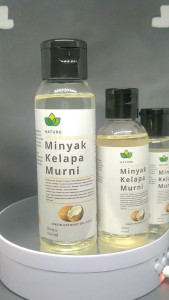 Nature Minyak Kelapa Murni Virgin Coconut Oil VCO 100% Asli Original Perawatan Rambut/Kulit/Kesehatan Tubuh 100ml