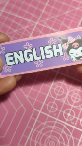 Kuromi Notebook Sticker Subject Label
