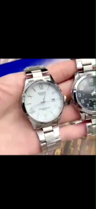 CASIO นาฬิกาข้อมือเผู้ชาย สายเลทสีเงิน สีทอง สีดำ กันน้ำ