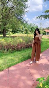 ชุดหมี ผ้าฝ้าย สีทูโทนสดใส