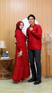 Couple Gamis Kuncoro Fashion Baju Muslim Suami Istri Untuk Lebaran Terbaru Gamis Hari Raya