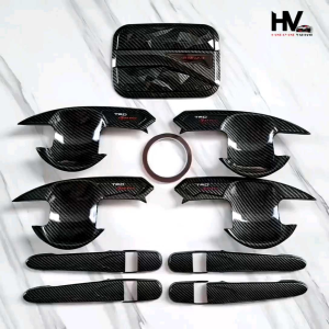 Paket Cover Handle Outer Tank Cover Karbon Toyota Avanza 2012 2021 Motif Carbon Trd Sportivo