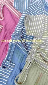 Setelan Cargo Salur Ribknit Anak Perempuan 1-10 Tahun