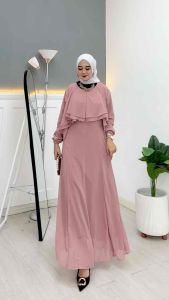 Sonya Raya Dress / Gaun Kondangan / Wisuda / Prewedding / Bridesmaid Ceruty Babydoll Premium