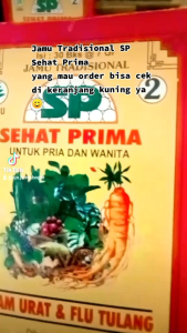 Jamu tradisional SP Sehat Prima Asam urat Flu tulang